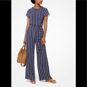 Railroad Stripe Jumpsuit